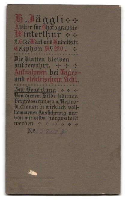 Photos & affiches: Fotografie Hans Jäggli, Winterthur, Eck – D'occasion à Berlin par bartko-reher 1