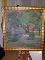 KARL THEODOR HUBER (1889-1961) – Grosses Ölgemälde von 1947