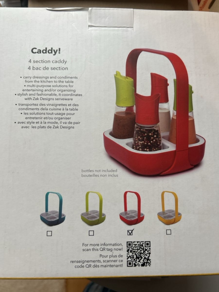 Contenitori & Simili: New Zak Designs 4 Section Caddy for Kitchen to Table Fun! – Nuovo e nell'imballaggio originale da Marly venduto da redinaber 3
