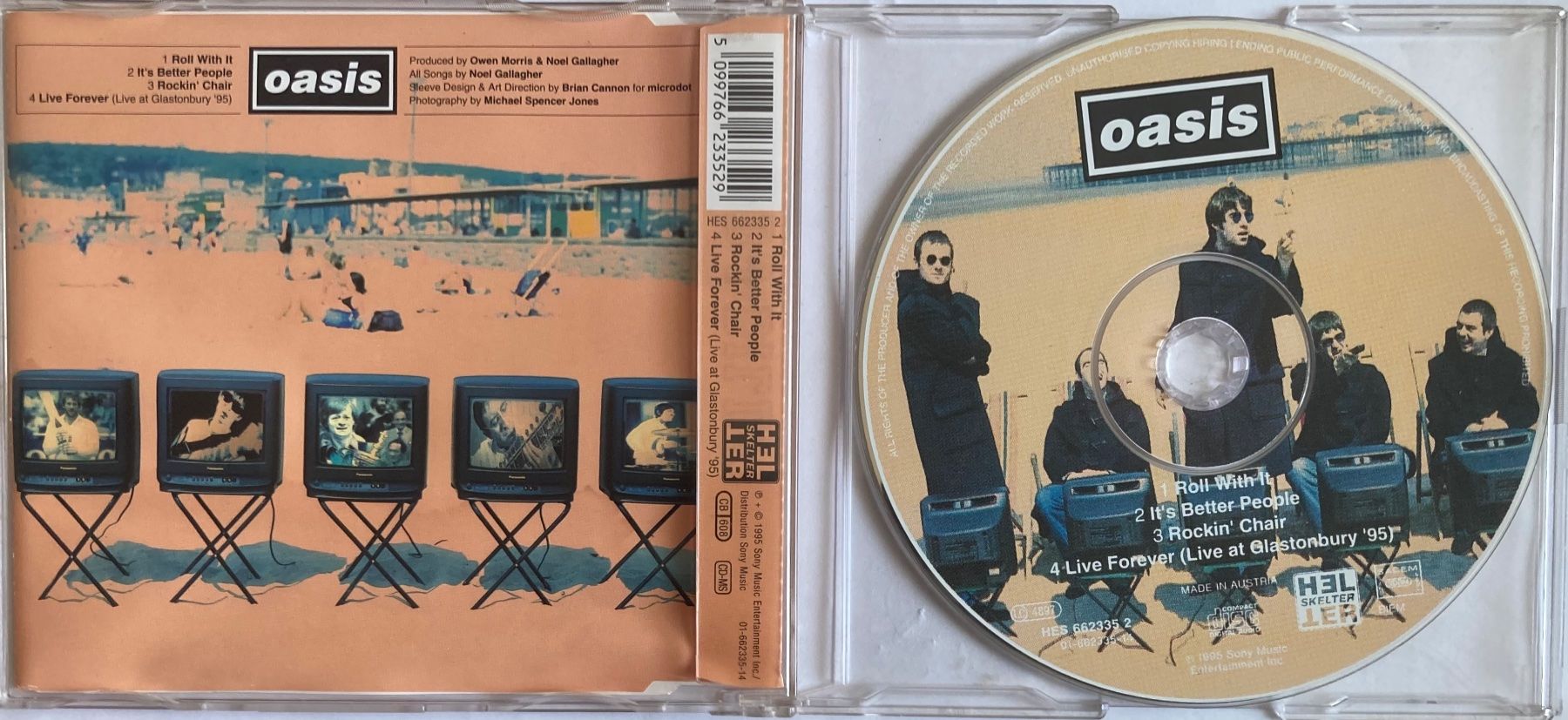 CDs: OASIS - ROLL WITH IT – Gebraucht aus Poliez-Pittet von Newtown-Records 1