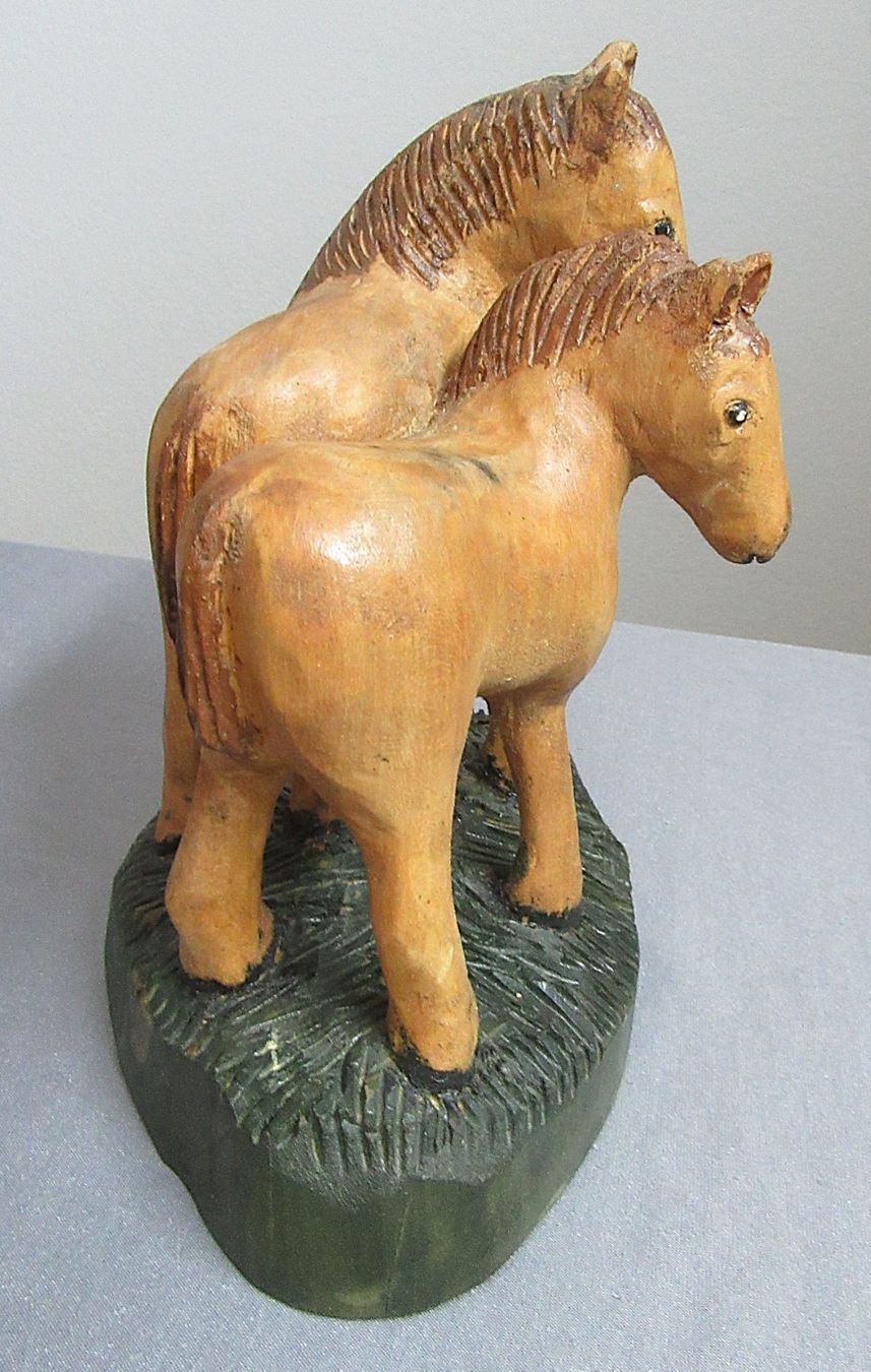 Statuette: Holzschnitzerei zwei Pferde - ab CHF 6.00 – Usato da Auenstein venduto da Padabimbim 4