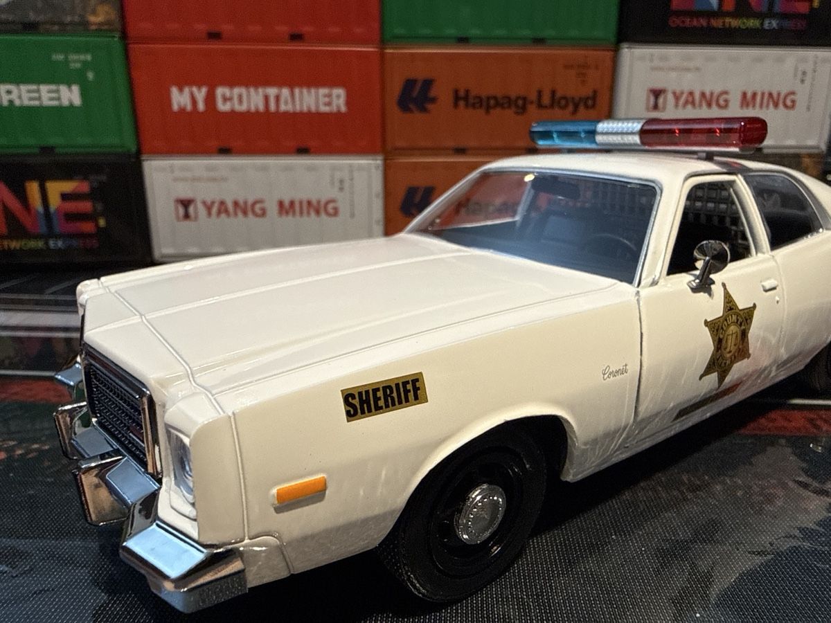 Dodge Modellautos: 1975 Dodge Coronet Sheriff / 1:24 – Neu und originalverpackt aus Basel von Zomeg 8