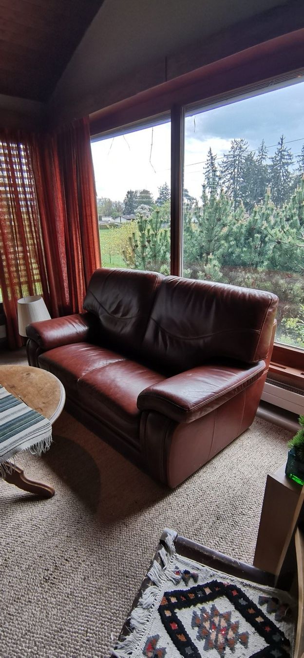 Sofas: Canapé 2 places en cuir marron – Gebraucht aus Bern von hakcel 1