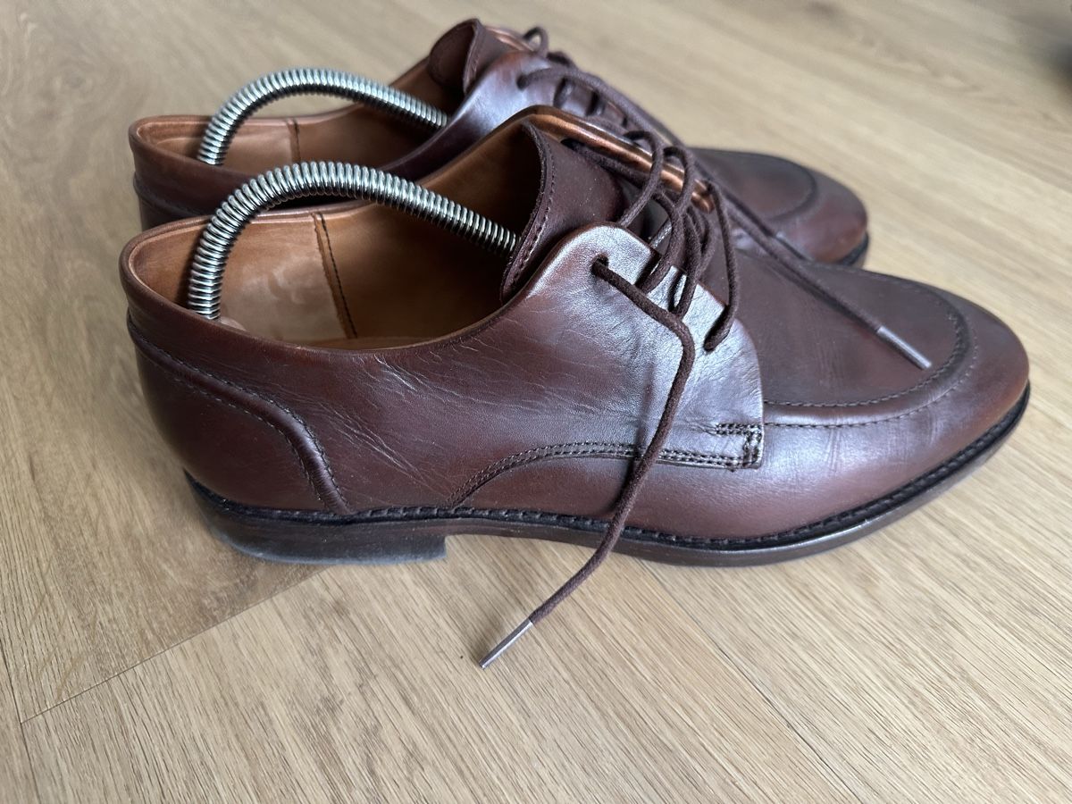 Scarpe da uomo: Allen Edmonds Raymond Derby Braun, US 9.5 EEE – Usato da Dietikon venduto da coolbreeze