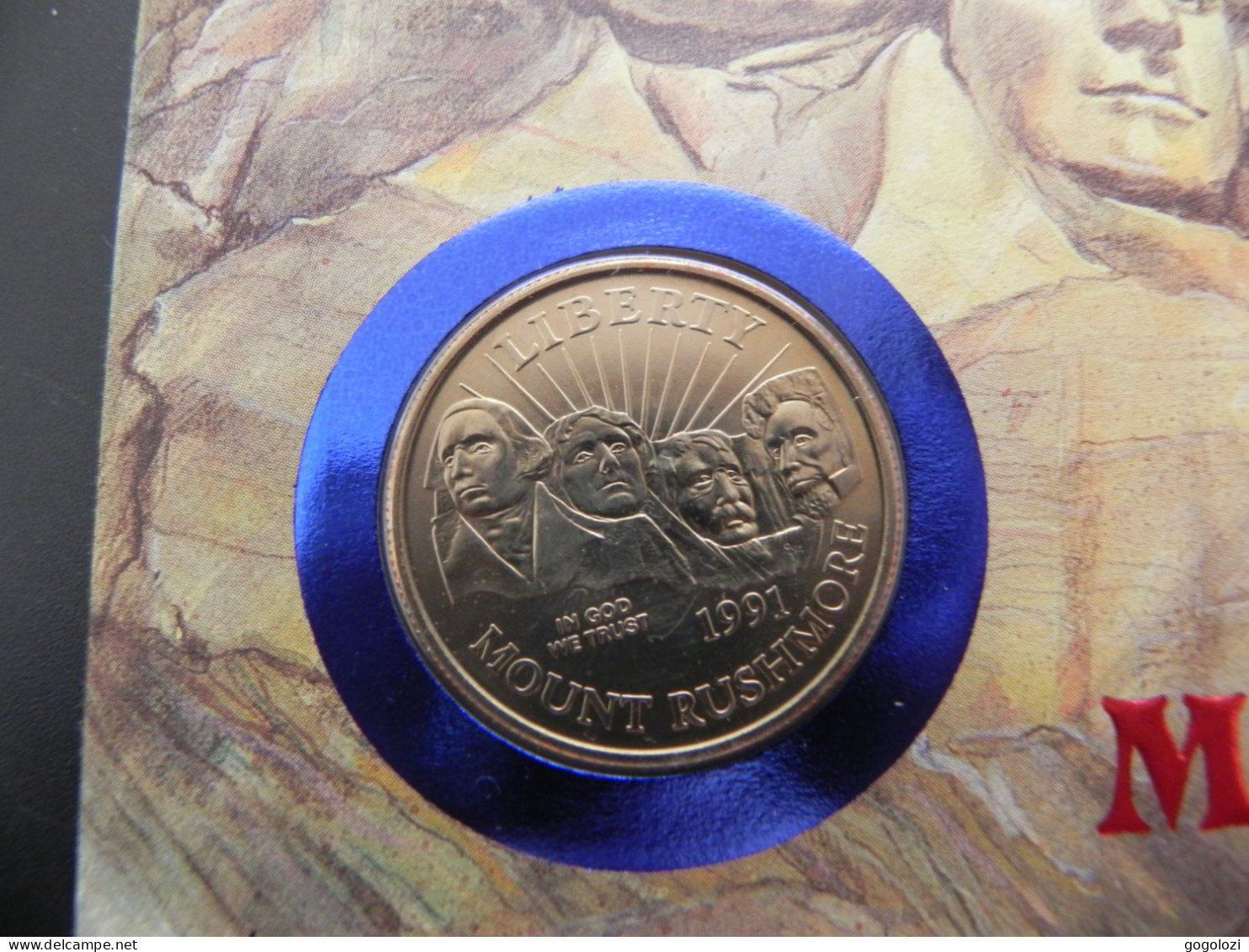 Tutti le monete: Münzbrief USA 1/2 Dollar 1981 - Mount Rushmore – Usato da Biel/Bienne venduto da Gogolozi 1