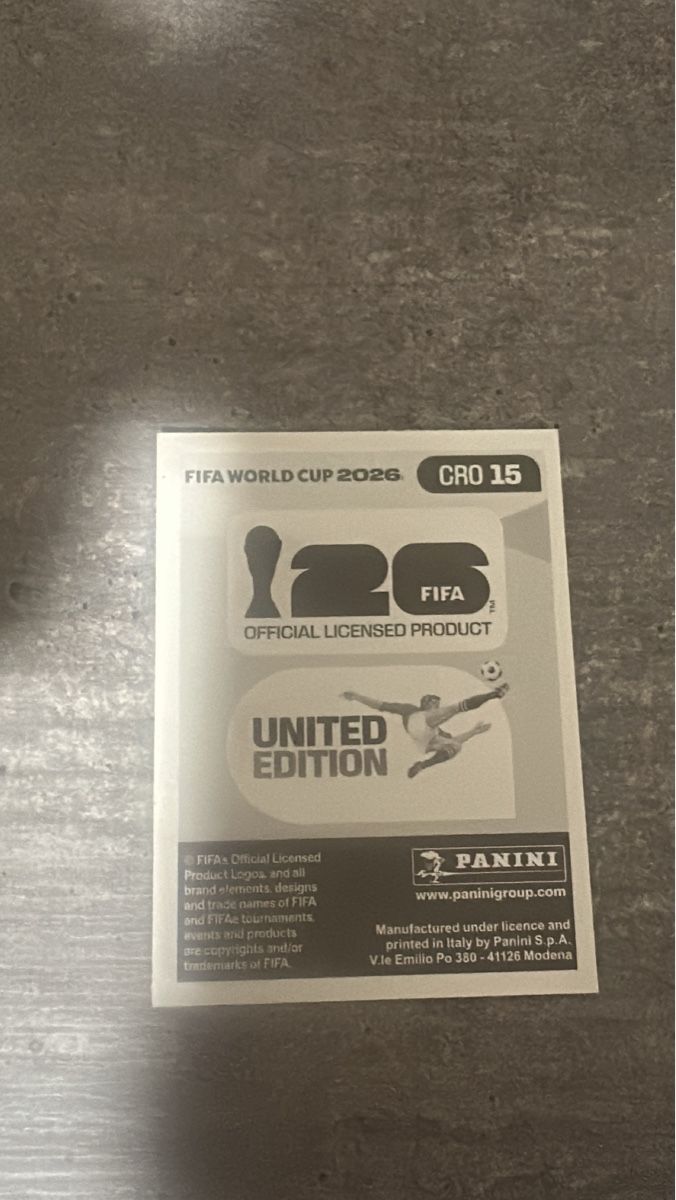 Panini Carte collezionabili: CRO 15 , FIFA WORLD CUP 2026 PANINI  – Nuovo (secondo la descrizione) da Frauenfeld venduto da 1PegPeg1 1