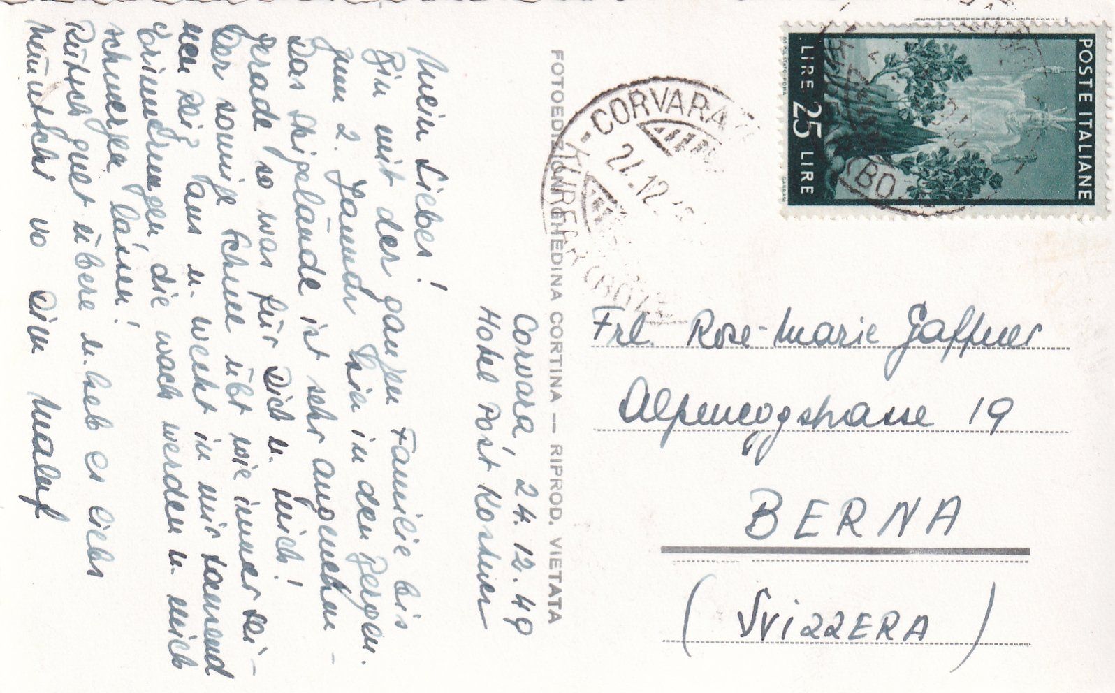 Cartoline postali: Corvara verso Pralongia /mp – Usato da Hombrechtikon venduto da Rudolf07 1