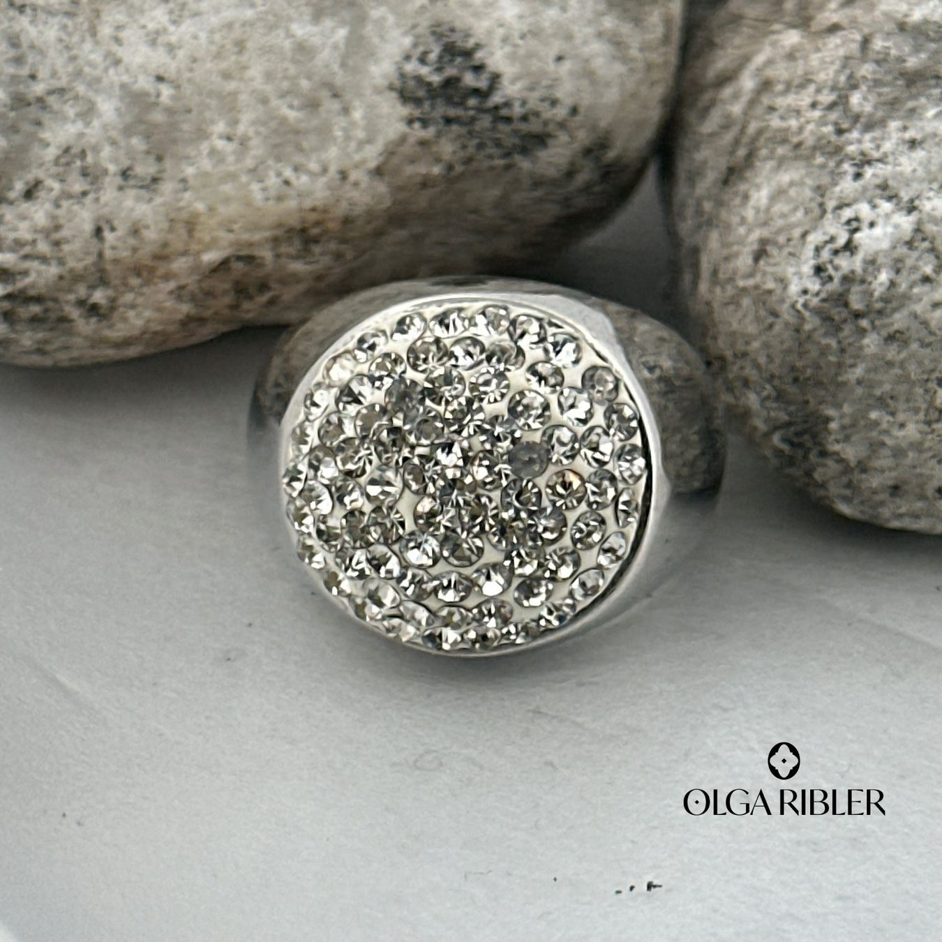 Olga Ribler Anelli: Edelstahl  Ring mit Zirkonia Ringgrösse 57 – Nuovo (secondo la descrizione) da Luzern venduto da Schmuckoutlet 4