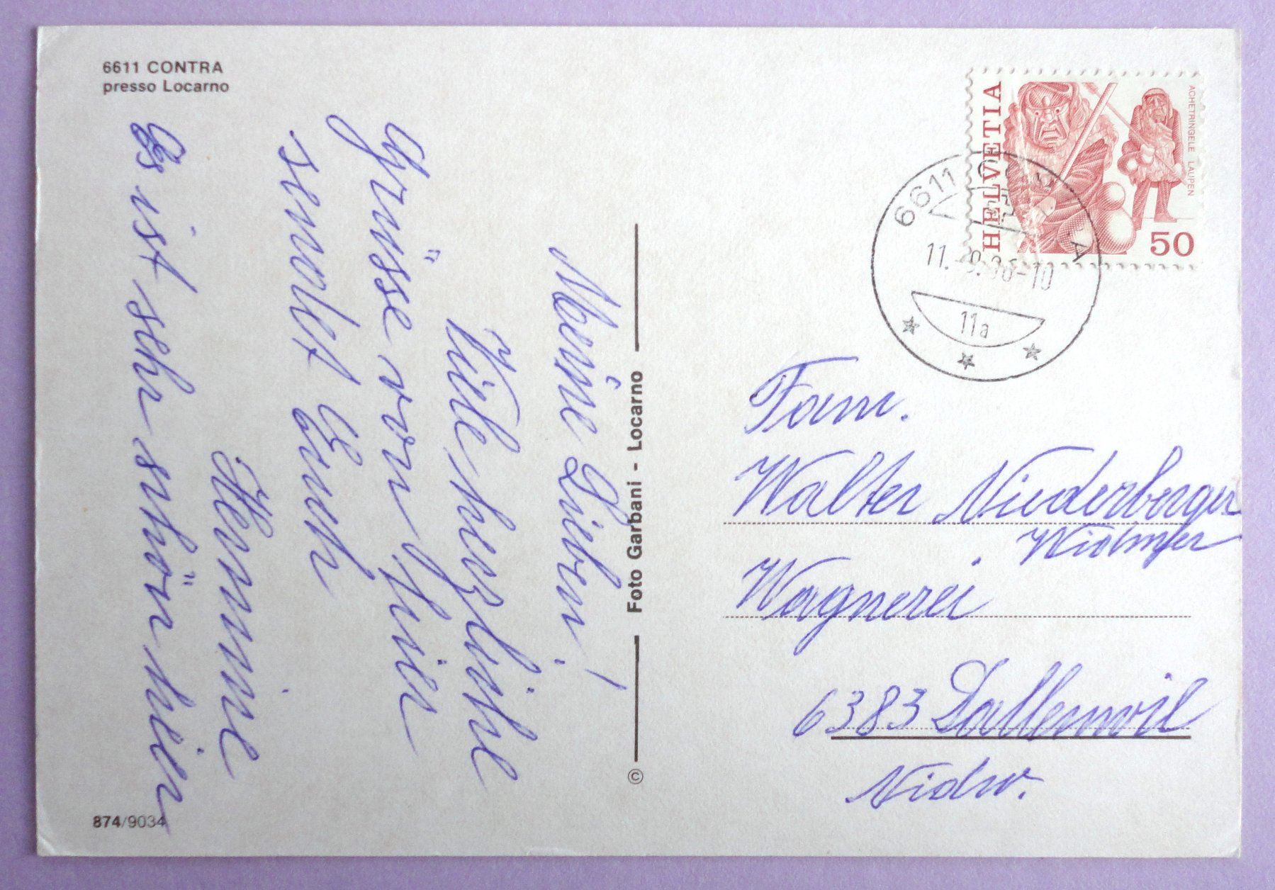 Cartoline postali: Contra presso Locarno – Usato da Fétigny venduto da Billy2miny 1