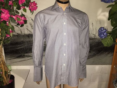 Chemise à manchettes/Manchettknopfen Hemd T.M.LEWIN 39 (M)..
