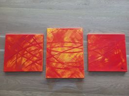 Bild auf Leinwand (rot/orange)