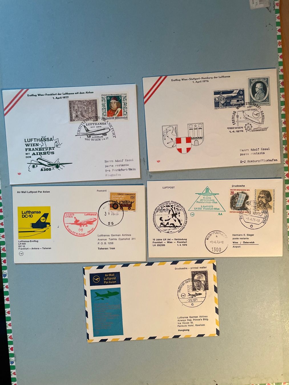 Tous les timbres: 36 Lufthansa Erstflug - Belege – D'occasion à Zürich par stdc06 8