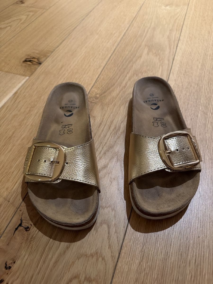 Damenschuhe: Sandales cuir dorées 37 – Neu (gemäss Beschreibung) aus Sion von tomguibert