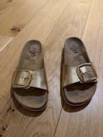Sandales cuir dorées 37