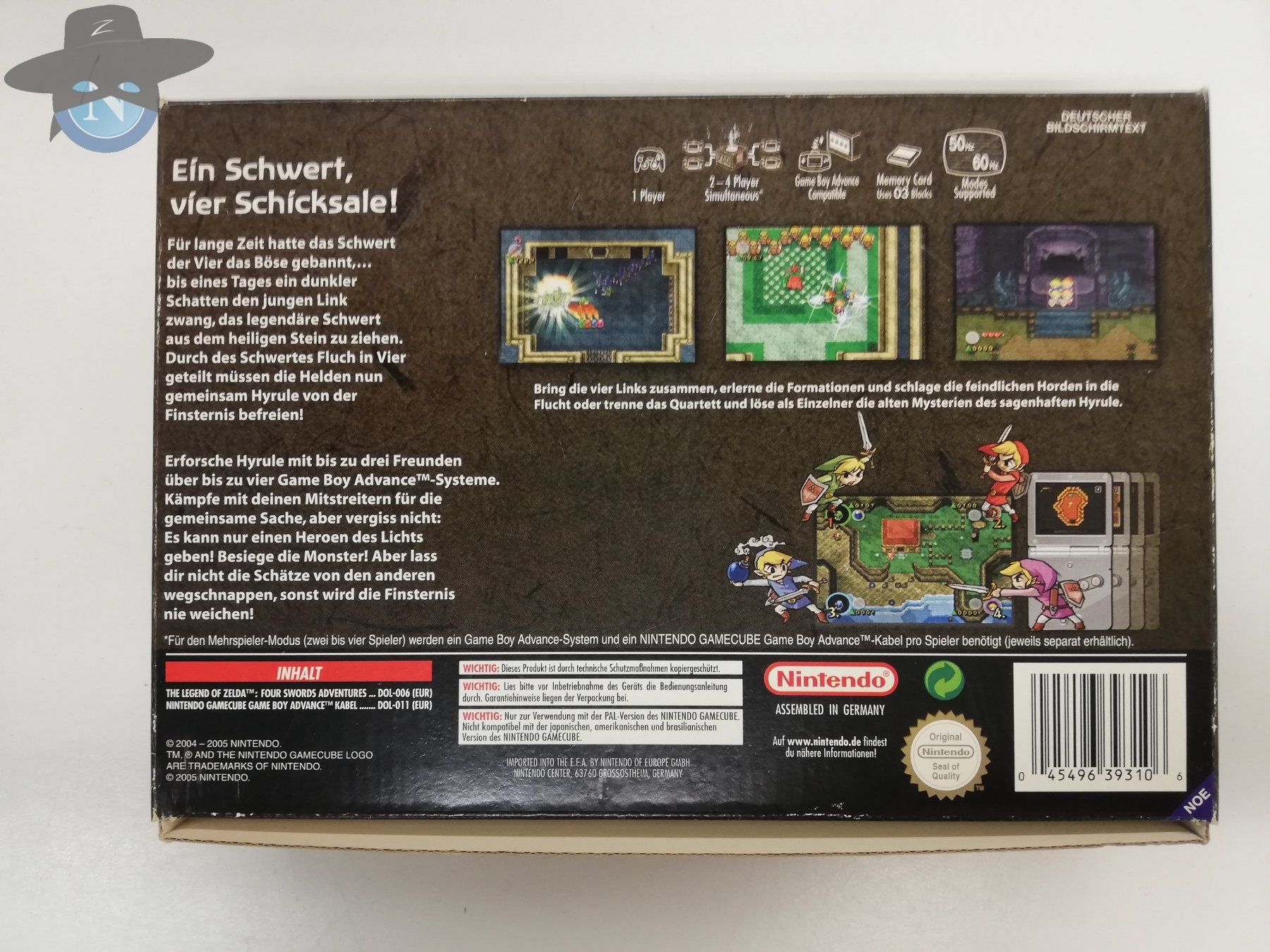 Nintendo Giochi: Zelda - Four Swords Adventures + GBA Kabel / Gamecube NGC – Usato da St. Gallen venduto da zorro_dc 1