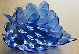 Glasschale / Früchteschale, Länge 31 cm, um 2000