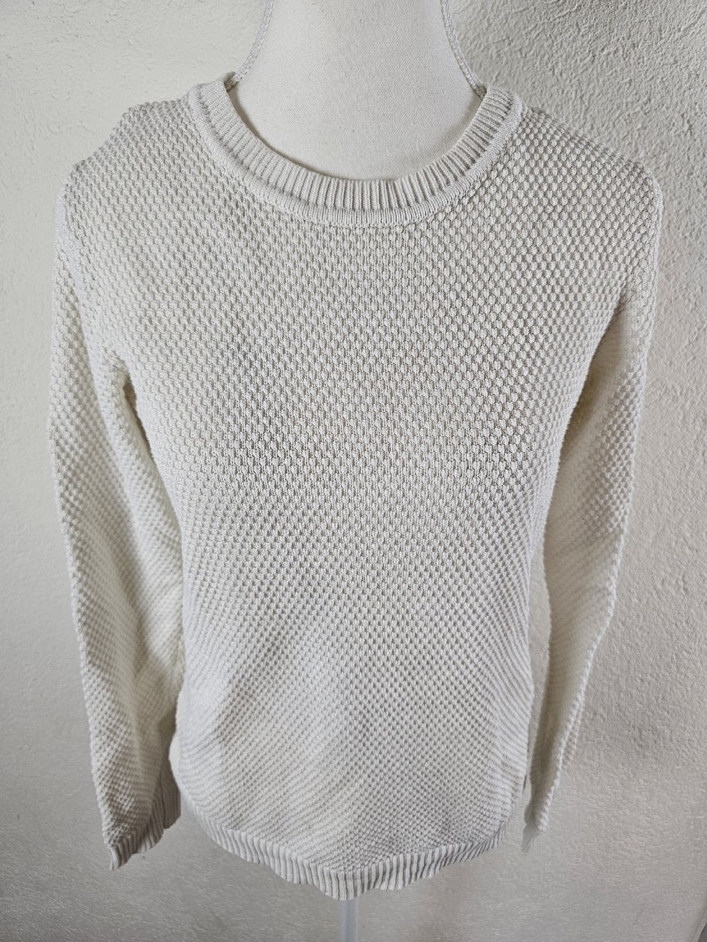 Pulls & Sweat-shirts: Pull-over blanc en maille texturée, état impeccable – D'occasion à Cortébert par Maam_Moon 2