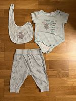 3er Set Body Hose und Lätzchen 74/80