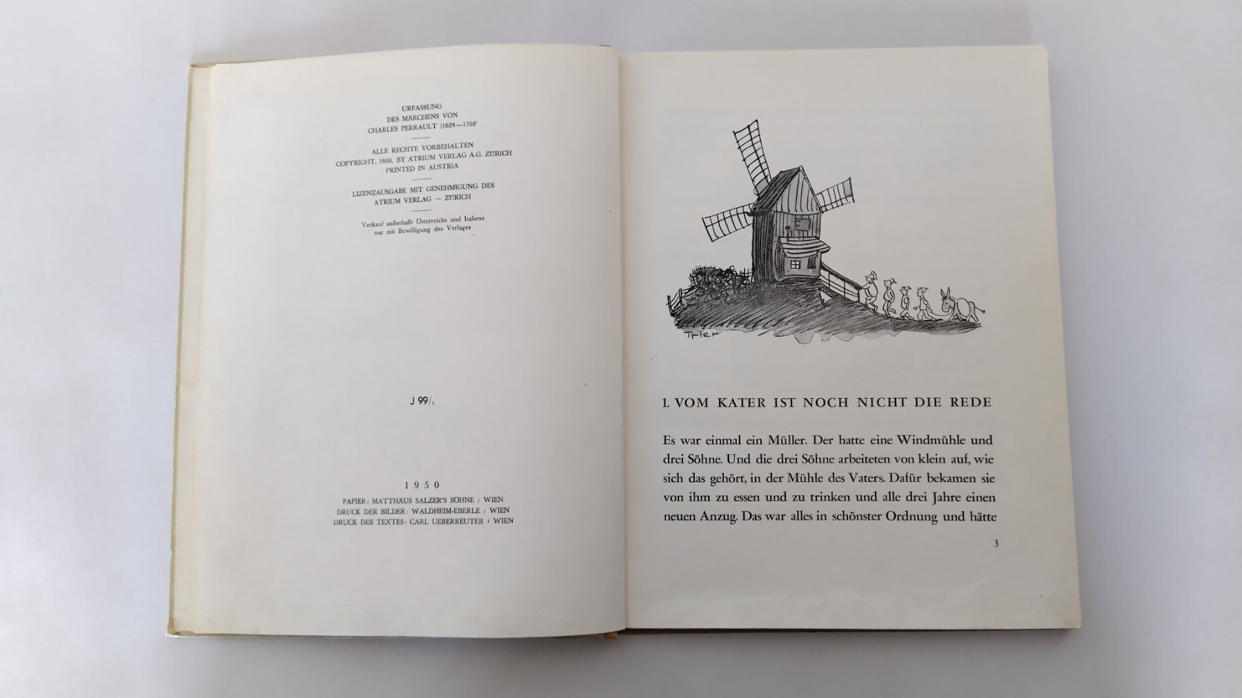 Libri: Erich Kästner - Der gestiefelte Kater / Walter Trier / 1950 – Usato da Bellach venduto da JingleJerry 3