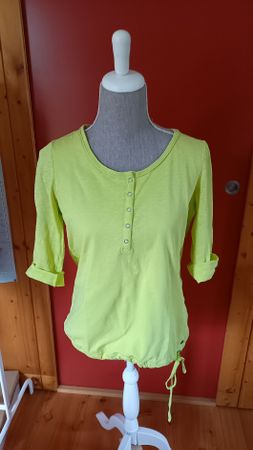 Cecil Damen T-Shirt Grösse M gelb/grün 