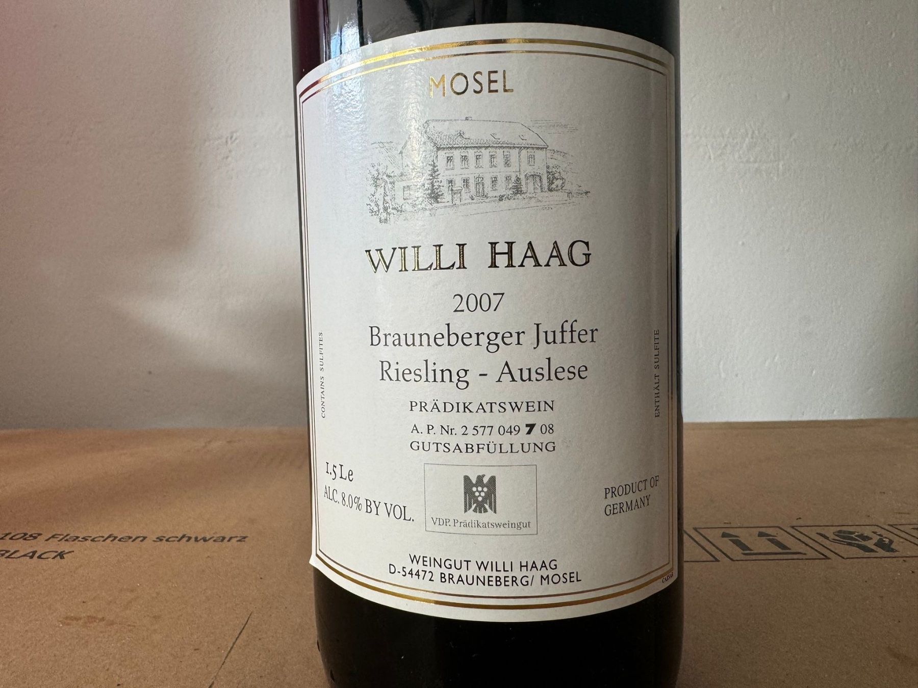Wein: 1 Fl. Willi Haag Auslese 2007 MG – Gebraucht aus Dietikon von Nesh 1