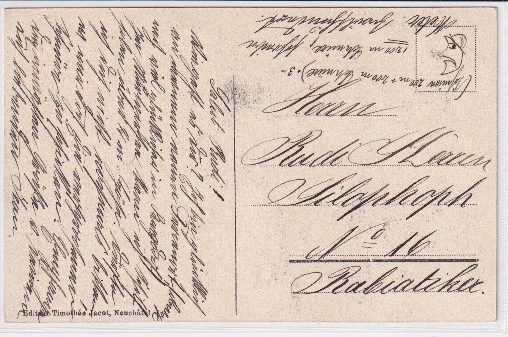 Cartoline postali: Bôle - Vue générale /bq – Usato da Hombrechtikon venduto da Rudolf07 1