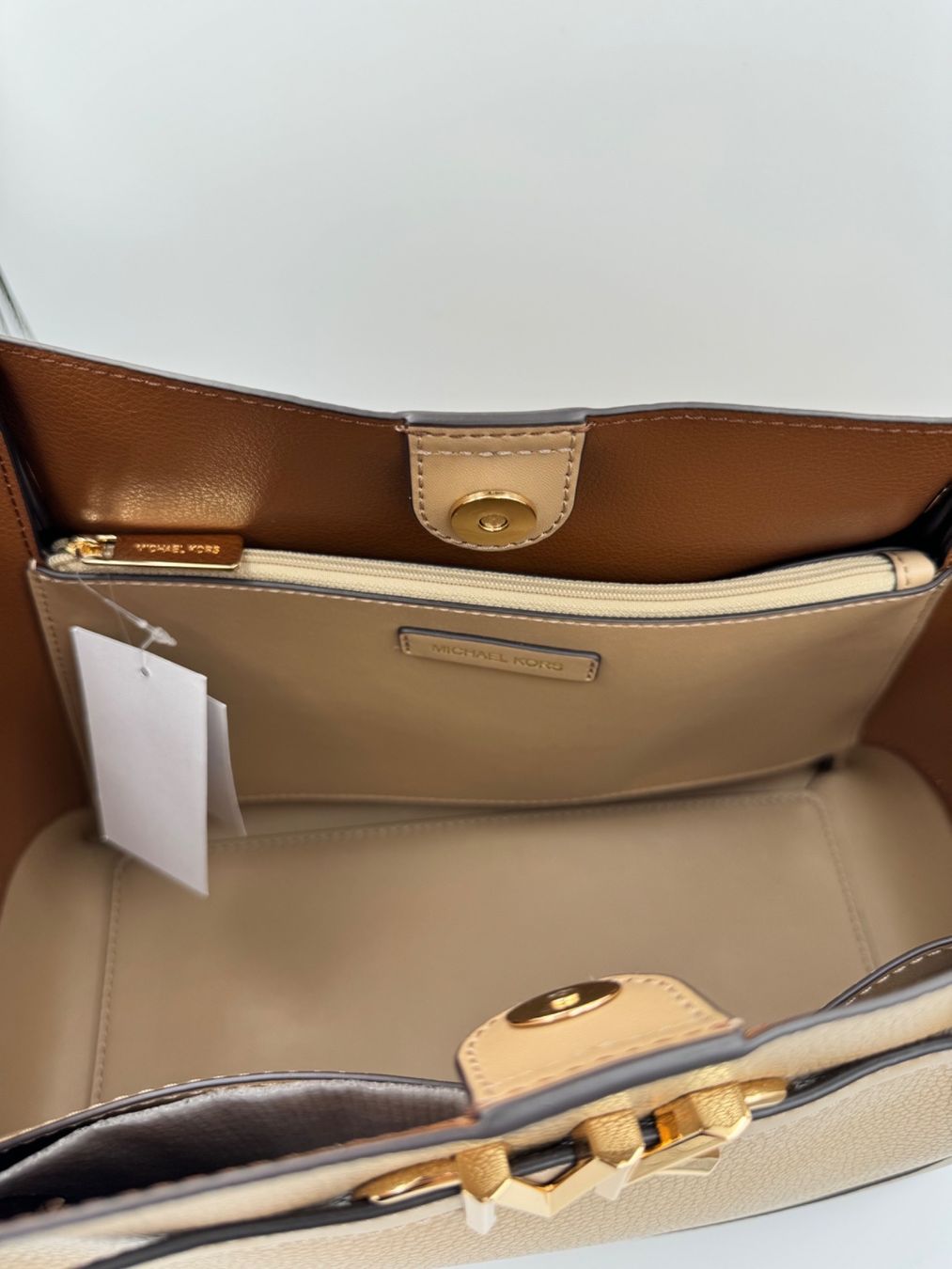 Michael Kors Borse da donna: Michael Kors Tasche camel – Nuovo e nell'imballaggio originale da Wiedlisbach venduto da Sistershop 4