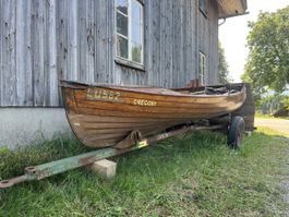Ruderboot CRECORY, Holz für Dekoration