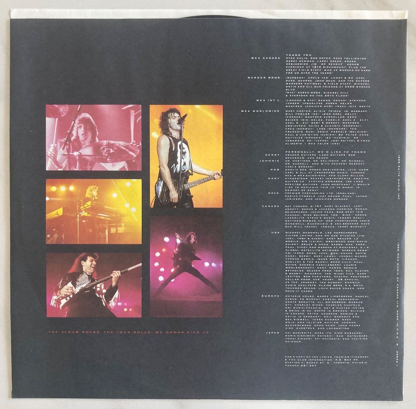 Dischi in vinile: HONEYMOON SUITE - RACING AFTER MIDNIGHT – Usato da Poliez-Pittet venduto da Newtown-Records 2