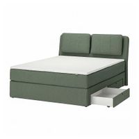 LILLFJÄLLET Boxspringbett mit Matratze und Matratzenauflage
