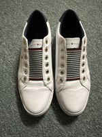Tommy Hilfiger Sneaker weiss Leder Slip-on guter Zustand
