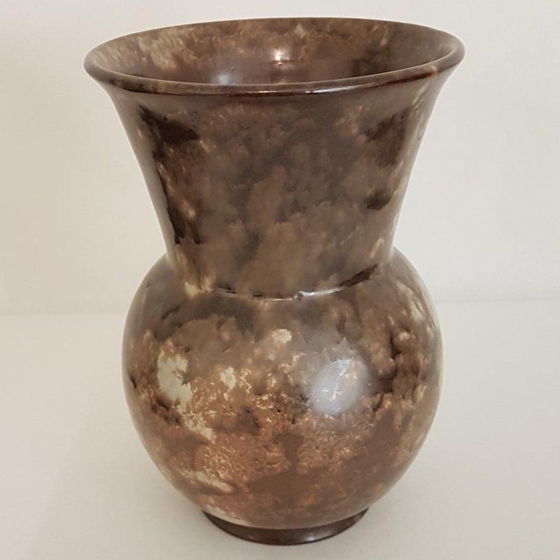 Vasen & Gefässe: Antike Blumenvase braun gewolkt – Gebraucht aus Kaltbrunn von Lexus3 4