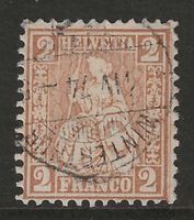 1874 : Sitzende Helvetia Nr. 37a : KP 280.--