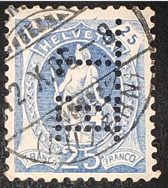 Alle Briefmarken: Perfin   26 – Gebraucht aus Opfikon von webstar30