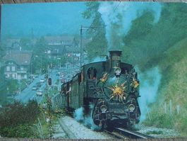Brünigbahn bei Giswil Dampflok HG 3/3 1067