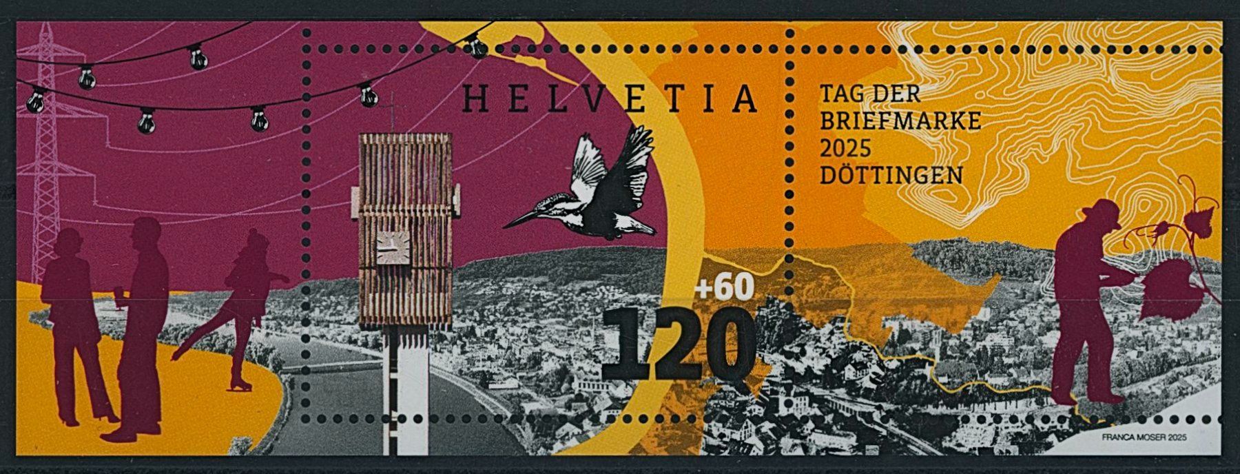 Tutti i francobolli: 2025 Tag der Briefmarke - Döttingen - Block - postfrisch ** – Nuovo (secondo la descrizione) da Schindellegi venduto da leecollect
