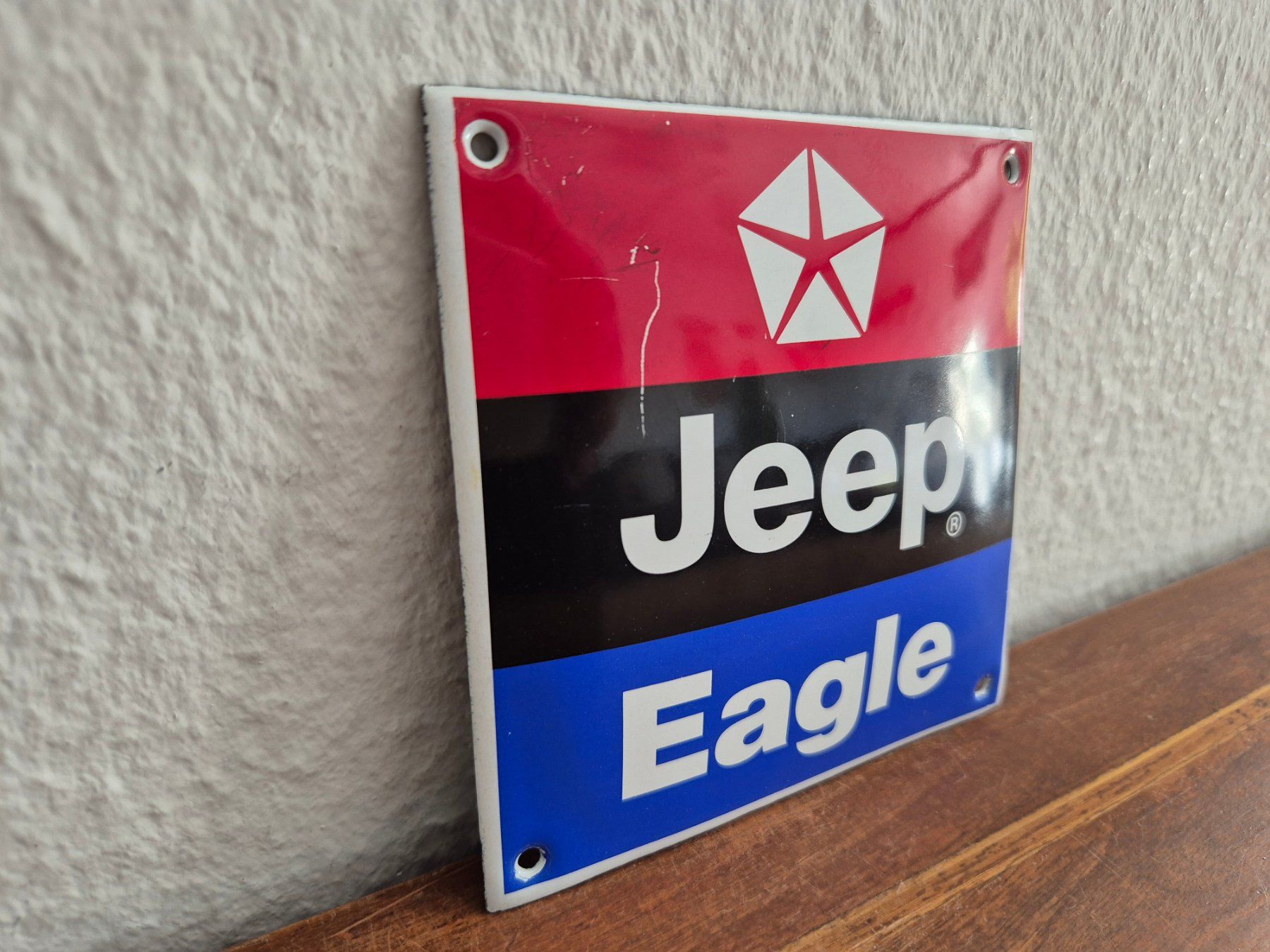 Jeep Schilder: Emailschild Jeep Eagle Werkstatt Service Logo Emaille Schild – Neu (gemäss Beschreibung) aus Schaffhausen von pfanis09 4