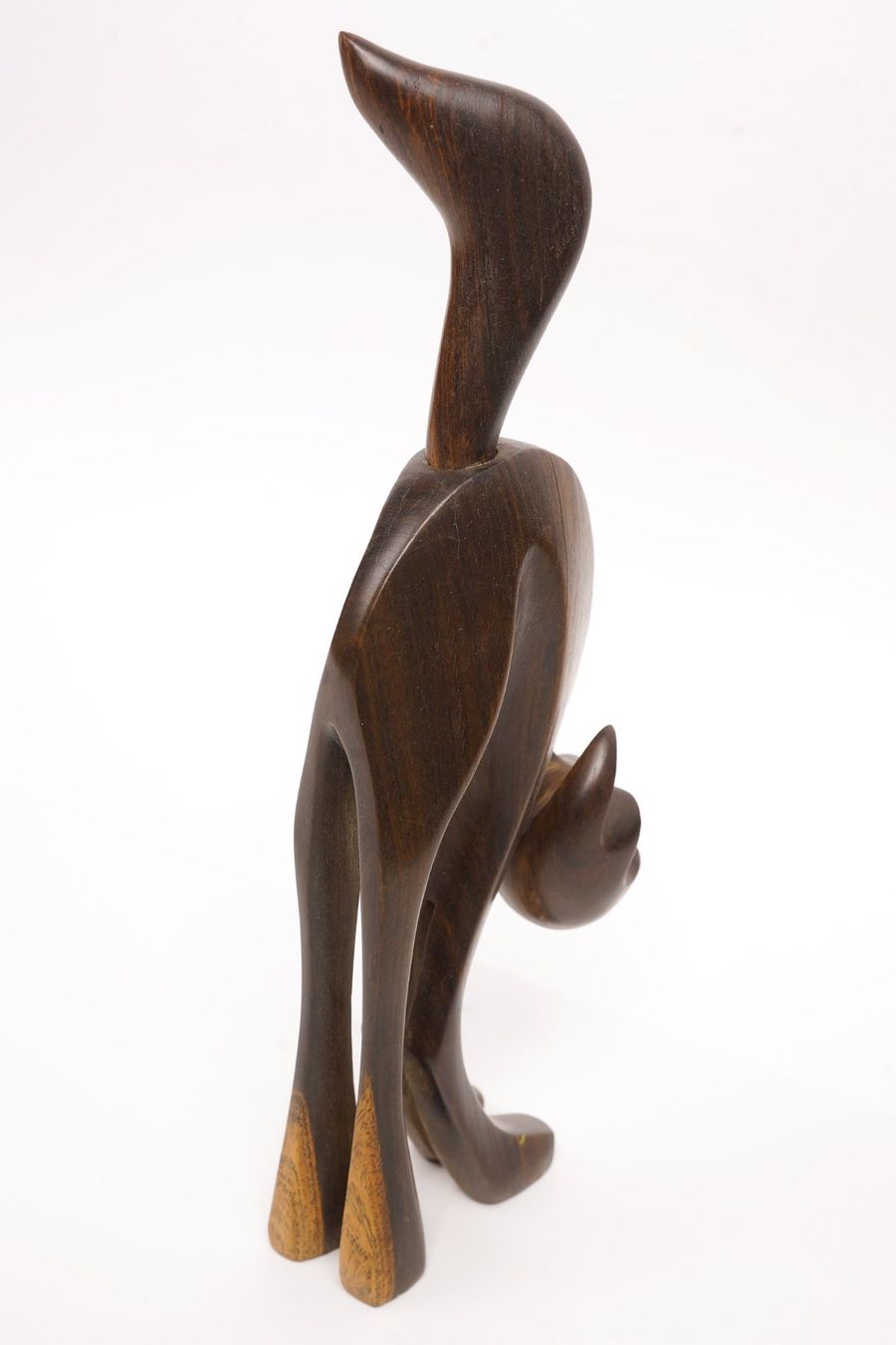 Statuette: Katzenfigur aus edlem Holz – Usato da Buochs venduto da chicco64 3