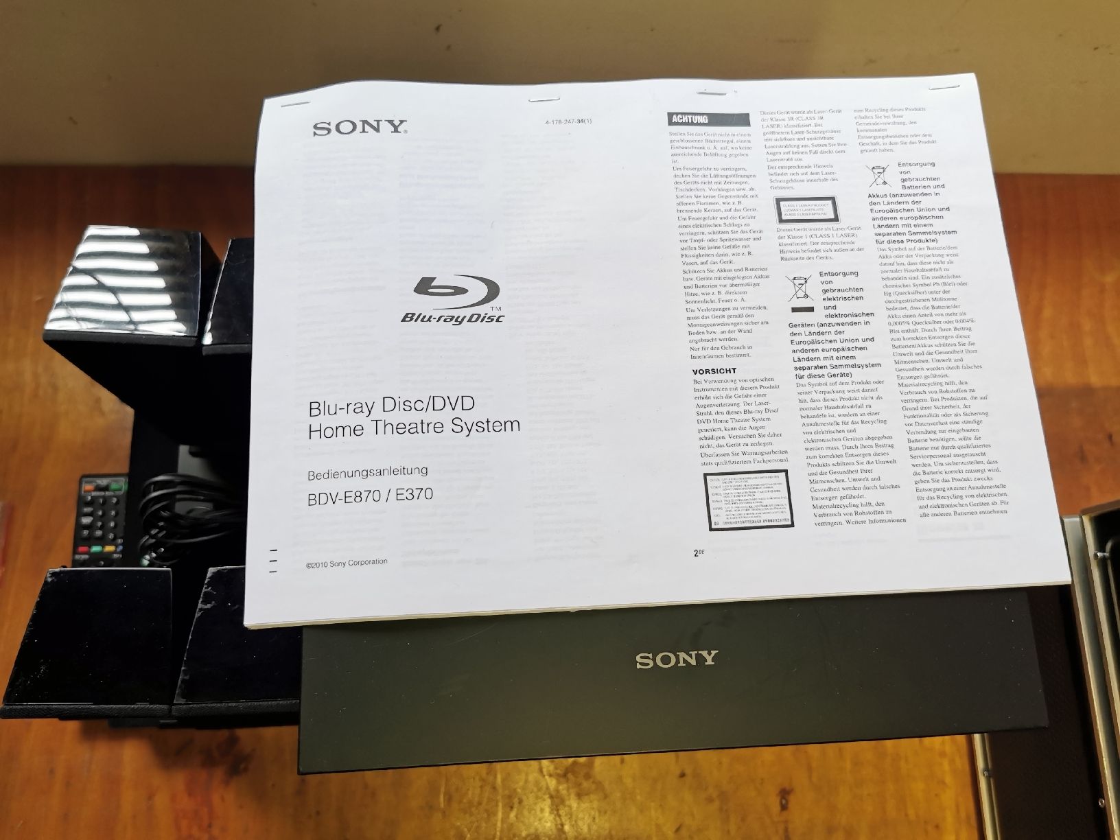 Sony Home Cinema: Sony Blu-ray Heimkino 5.1 System  – Usato da Buochs venduto da Paedi_driver 2