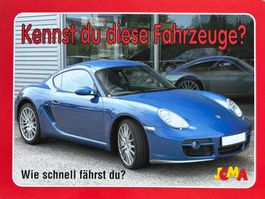 Kennst du diese Fahrzeuge? Wie schnell fährst du?