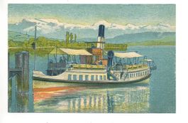 VON ZÜRICH AUS Litho v. E. Stiefel, Dampfschiff
