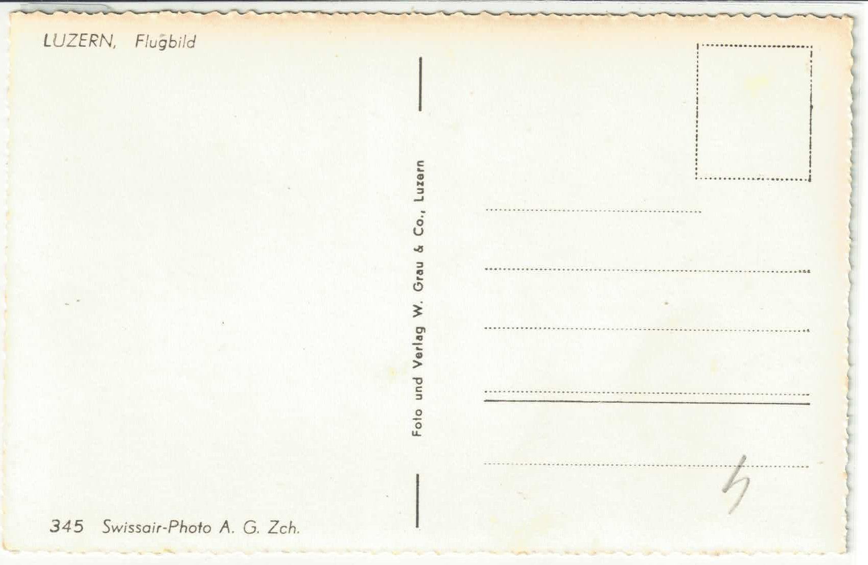 Cartoline postali: Luzern - Flugbild Swissair AG – Usato da Ettingen venduto da Kartenplanet 1