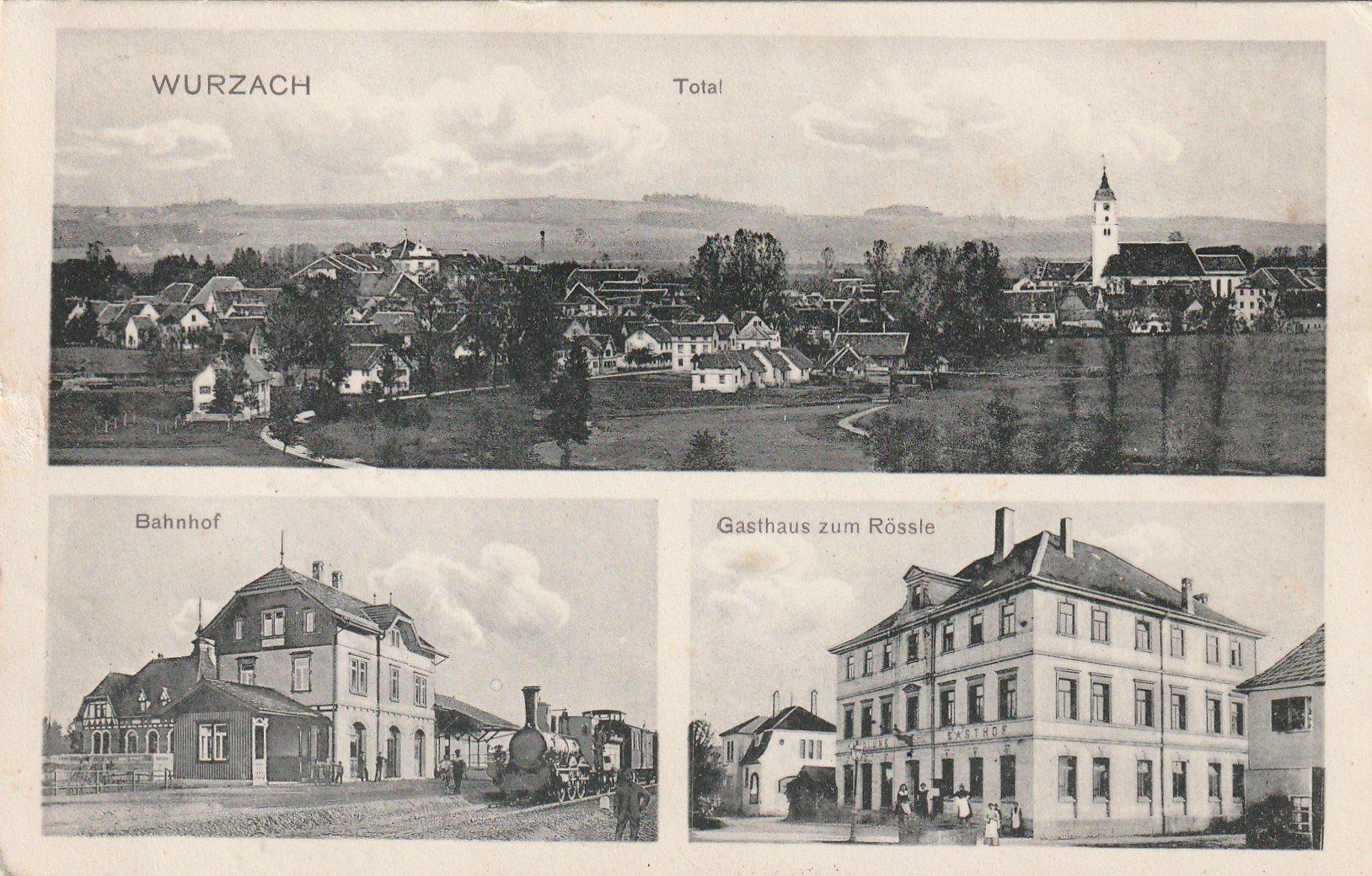 Cartoline postali: Deutschland Wurzbach 3-bildrig – Usato da Rorschacherberg venduto da fratovi2