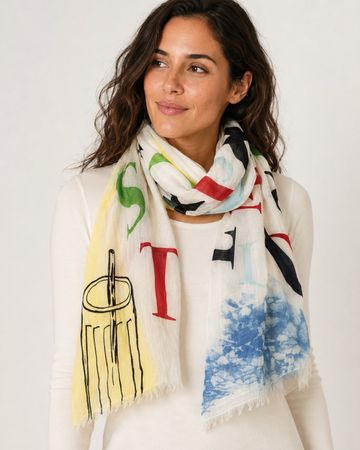 Leichter Baumwoll-Schal / Pareo CHIC Sympathique - TOP