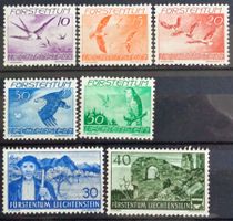 LIECHTENSTEIN: 7 Postfrische ** aus 1937–1939