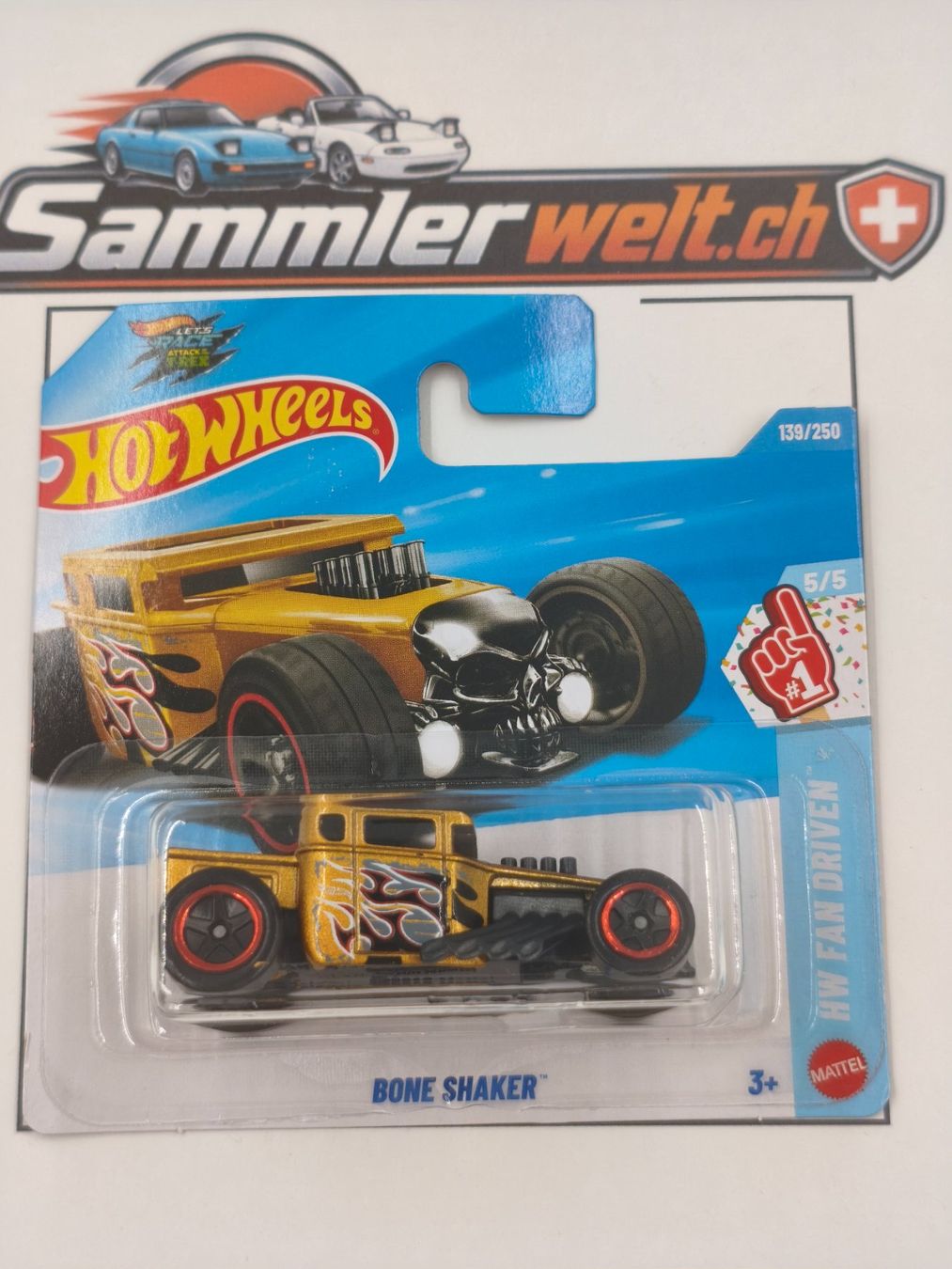 Hot Wheels Voitures modèles: Hot Wheels Bone Shaker  (2026) – Neuf avec emballage d'origine à turgi par tomat01