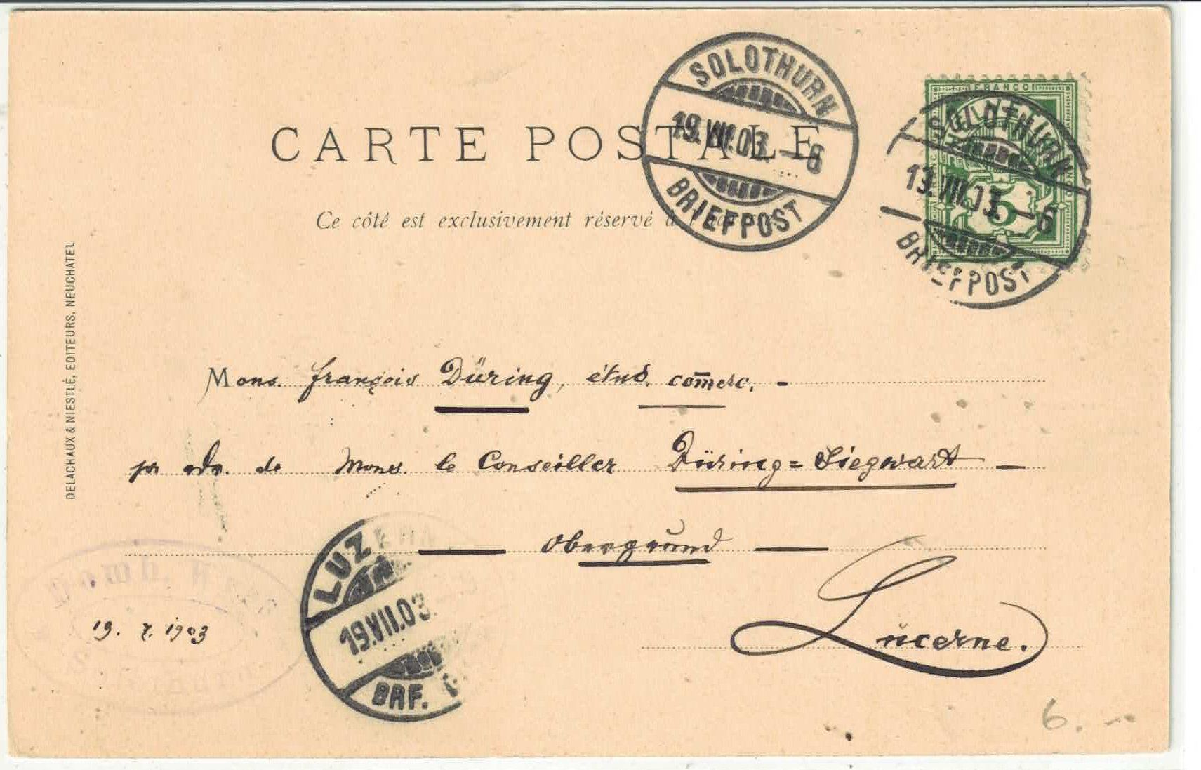 Cartoline postali: Moudon - Eglise catholique – Usato da Ettingen venduto da Kartenplanet 1