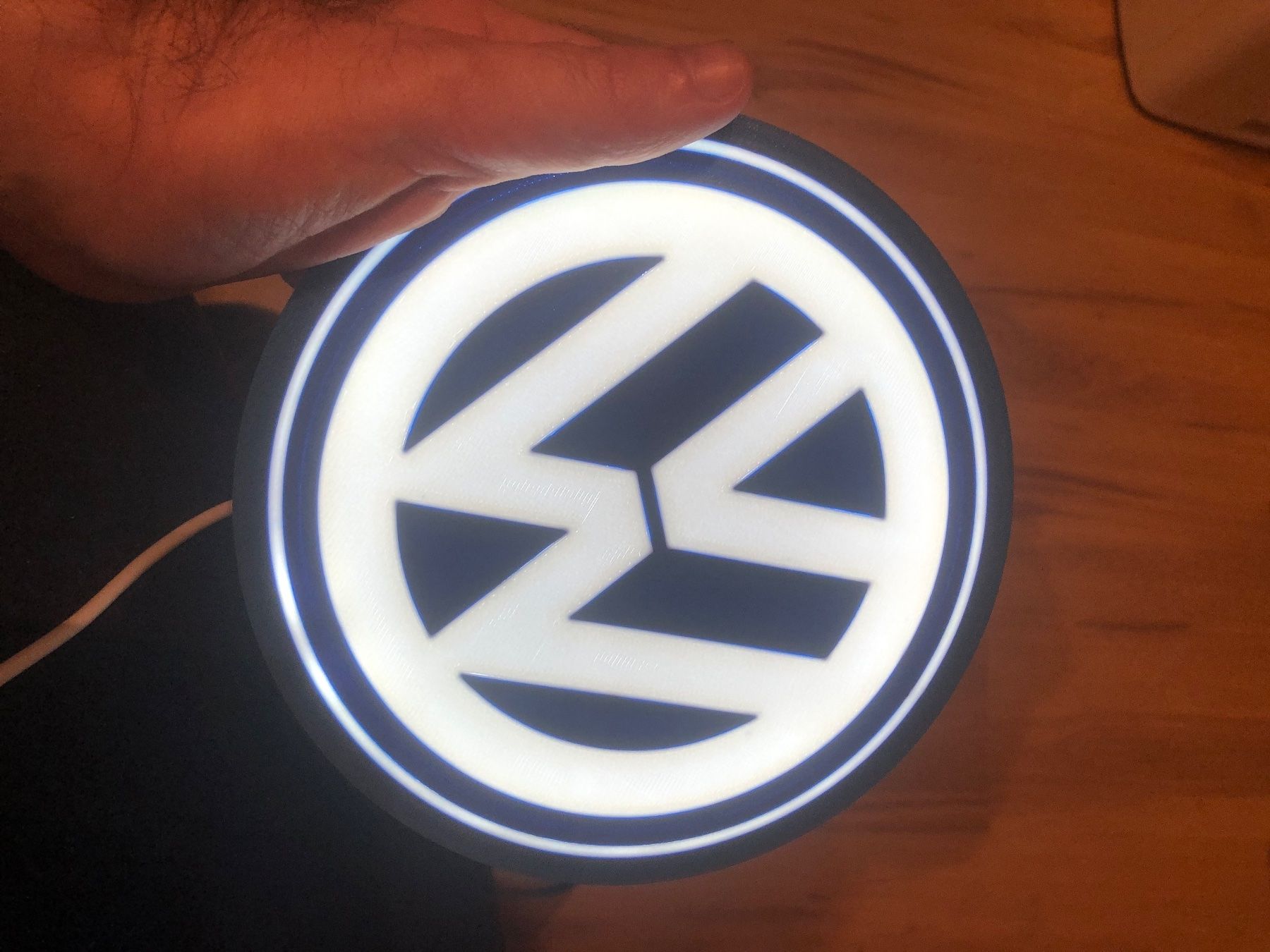 Tutte le decorazioni: Enseigne Lumineuse VW – Nuovo (secondo la descrizione) da Noville venduto da Berlusconi55 1