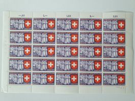 1939 Landesausstellung, Originalbogen 10 Rp. (deutsch)