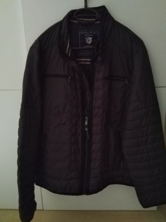 Herren Jacke Übergangsjacke Steppjacke dunkelgrau Gr. 50